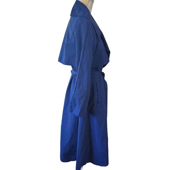 Banana republic Spring Opera Coat Spring Navy Trench Size Medium - Picture 5 of 11